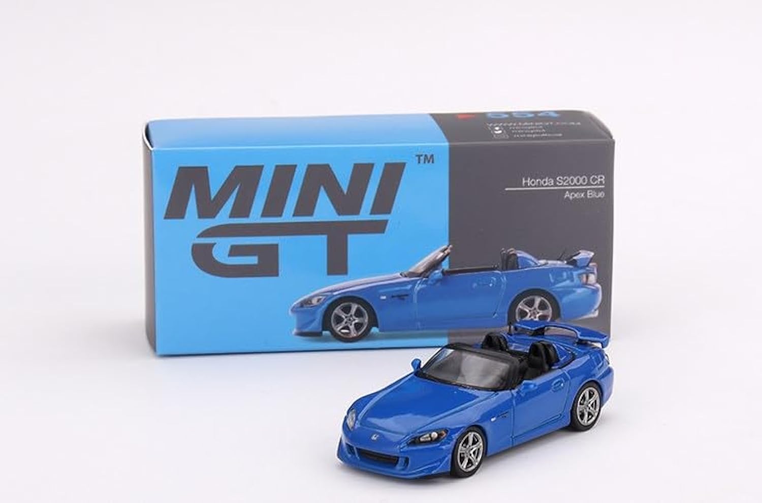 True Scale Miniatures Model Car Compatible with Honda S2000 (AP2) CR Apex Blue Limited Edition 1/64 Diecast Model Car MGT00554