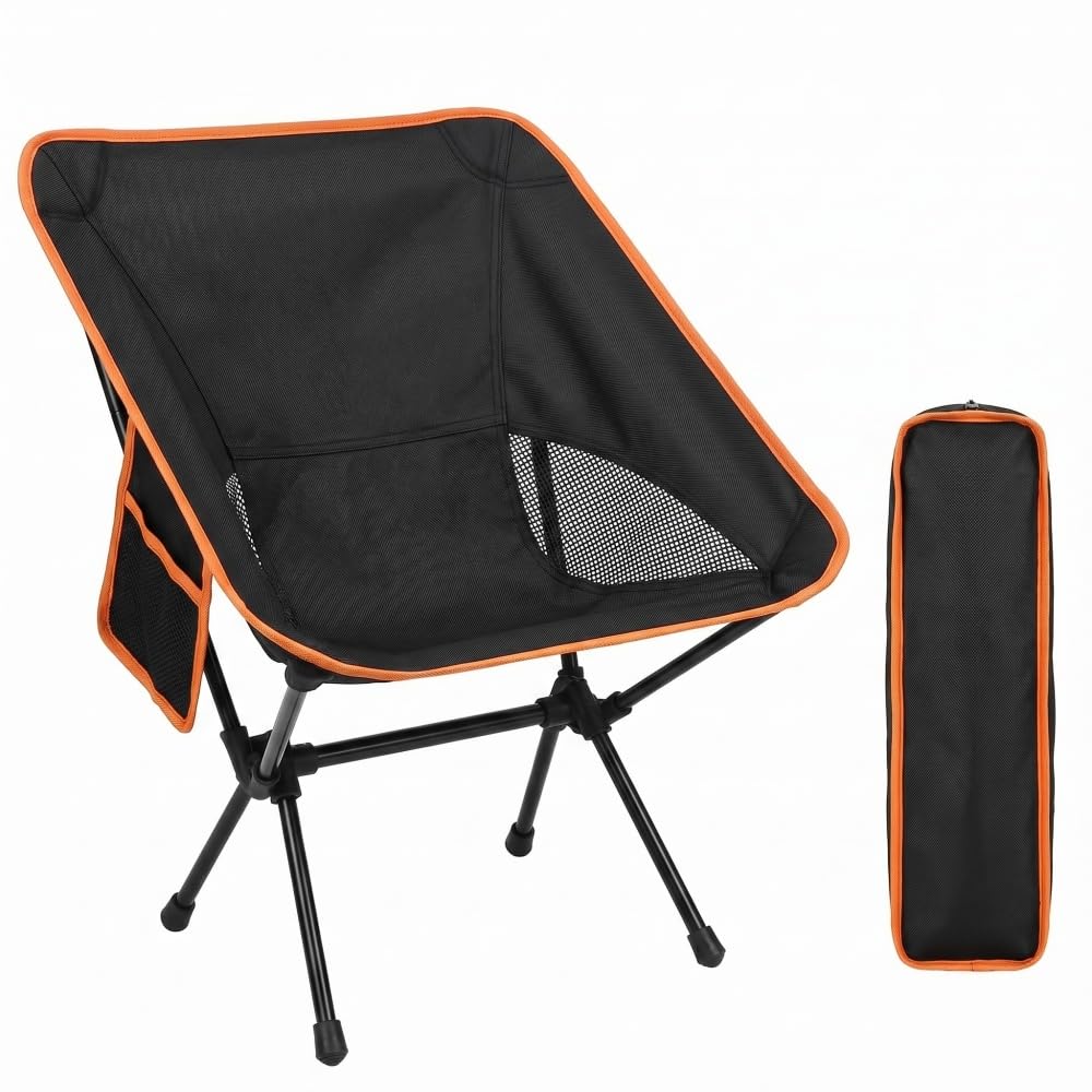 PQETBV Sillas de Playa Plegables Portátil, Compacta y Ultraligera, Silla Plegable Camping con Bolsa de Transporte para Exteriores, Camping, Campismo, Picnics, Pesca - 2