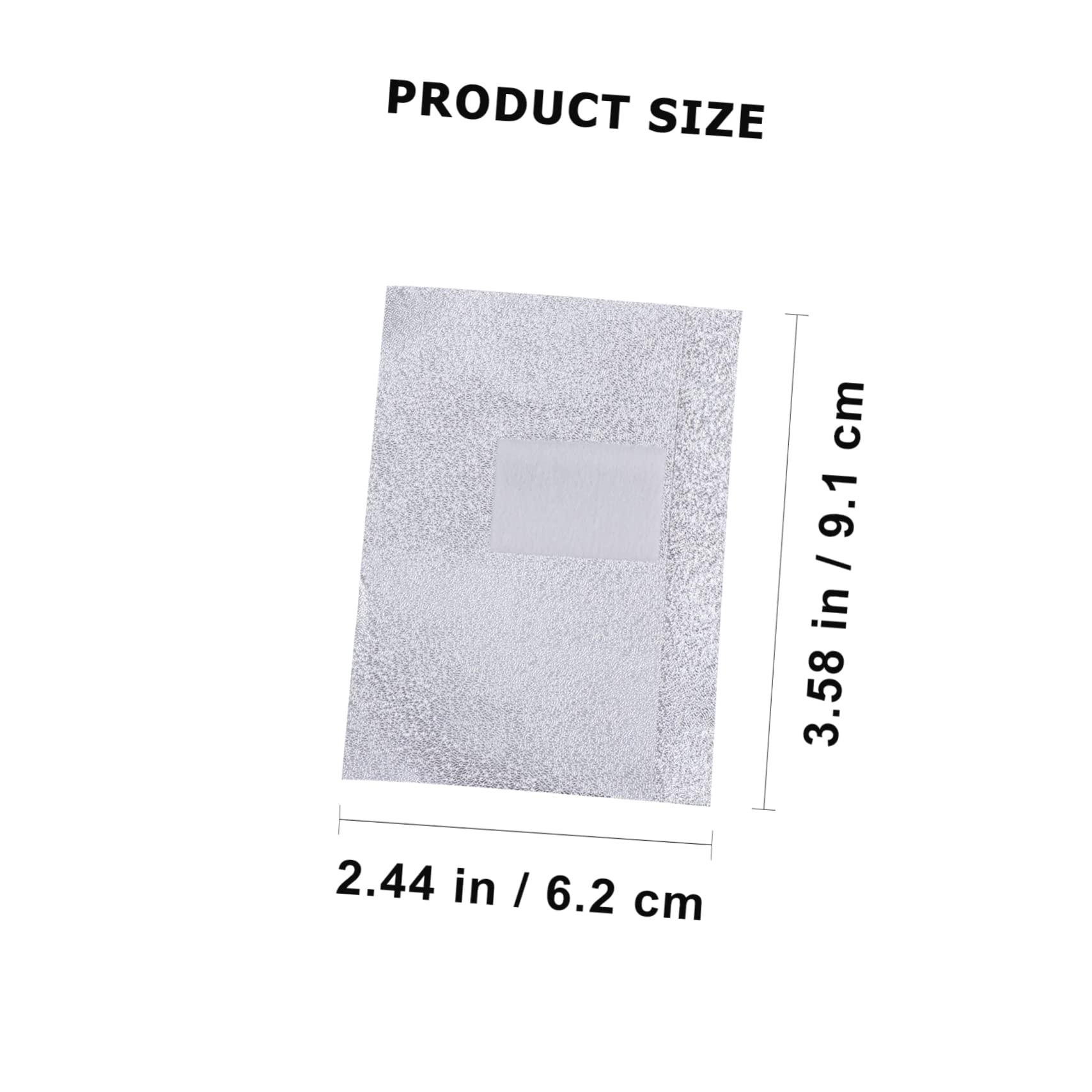 VICASKY Nail Art Foil Wraps 500pcs Manicures Polish Remover Nail Foil Gel Wraps