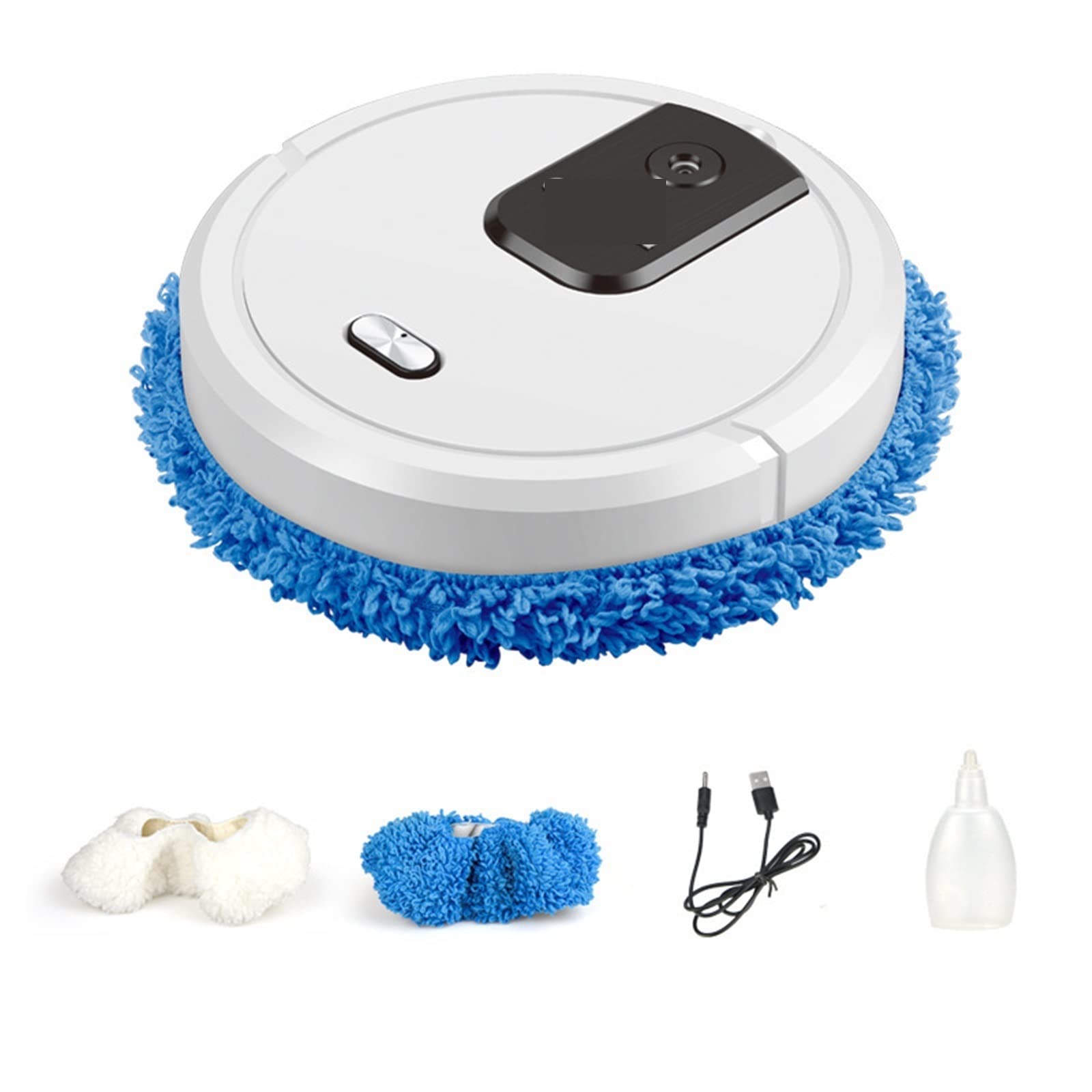 Robot Aspirador Inteligente Spray Seco Húmedo Doble Uso Artificial Mopping Humidificador Aromaterapia Barredor Robot (Blanco)