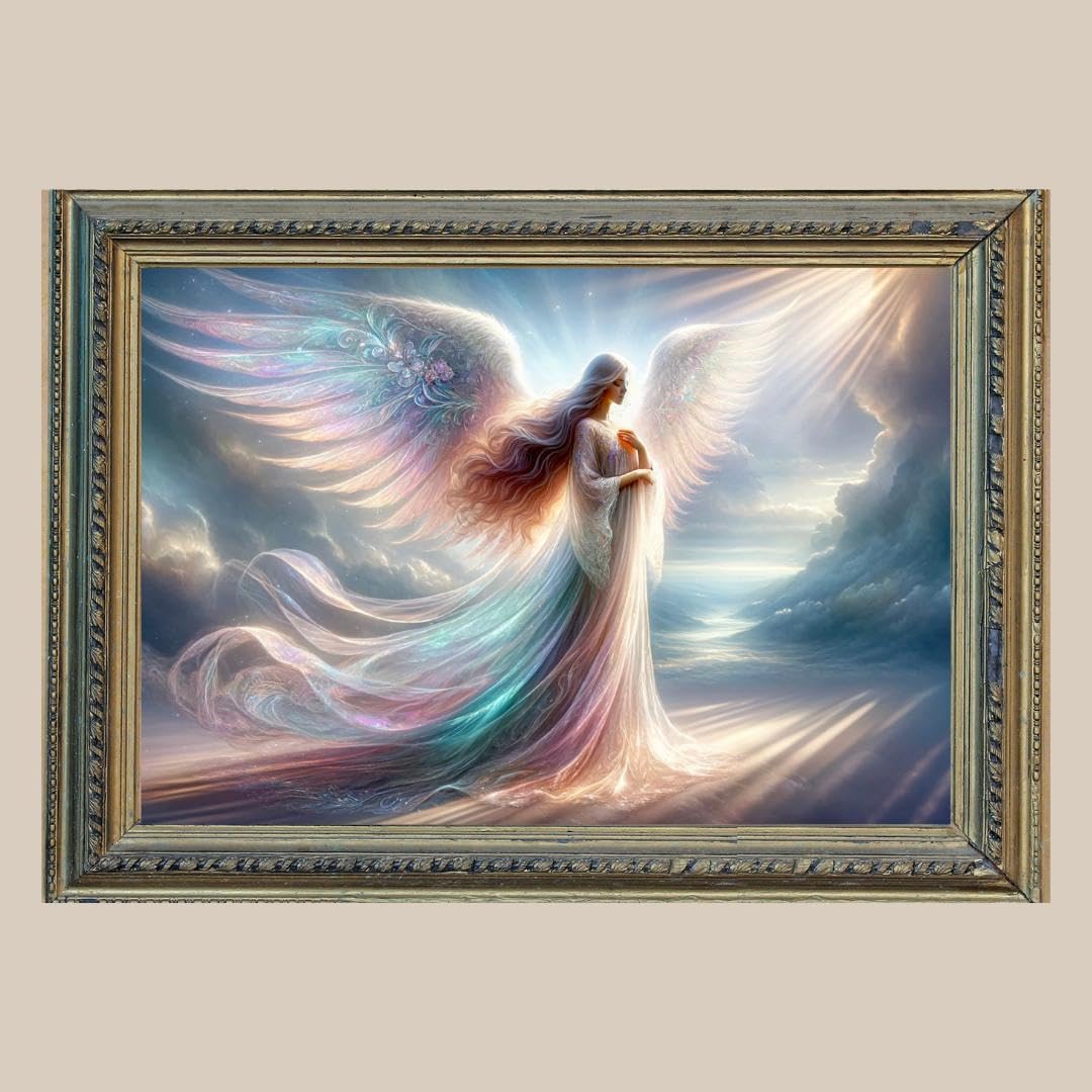 Amazon.co.jp: 開運風水絵画風ヒーリングアー卜天使工ンジェルN