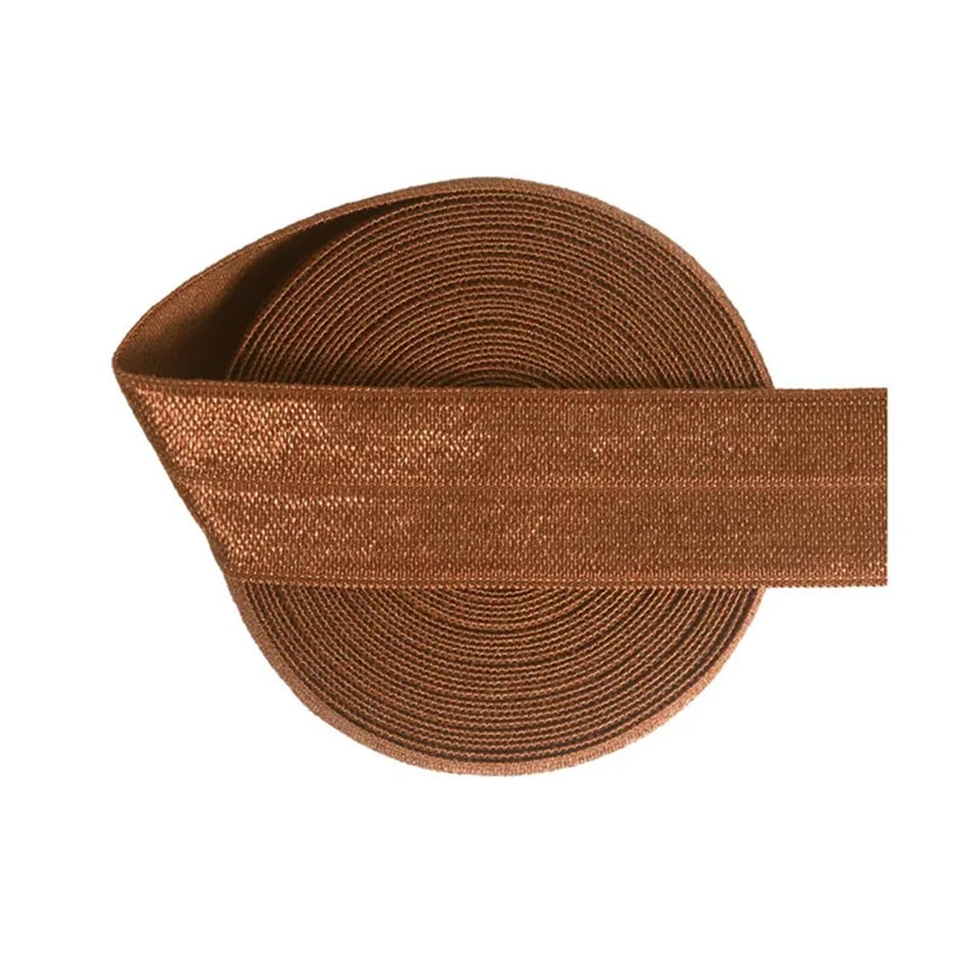 nylon suave goma cintura, Banda elástica de satén de licra, brillante, plegable, de 50 yardas, 3/4", 20 mm, for el pelo, diadema, adorno for costura de vestidos