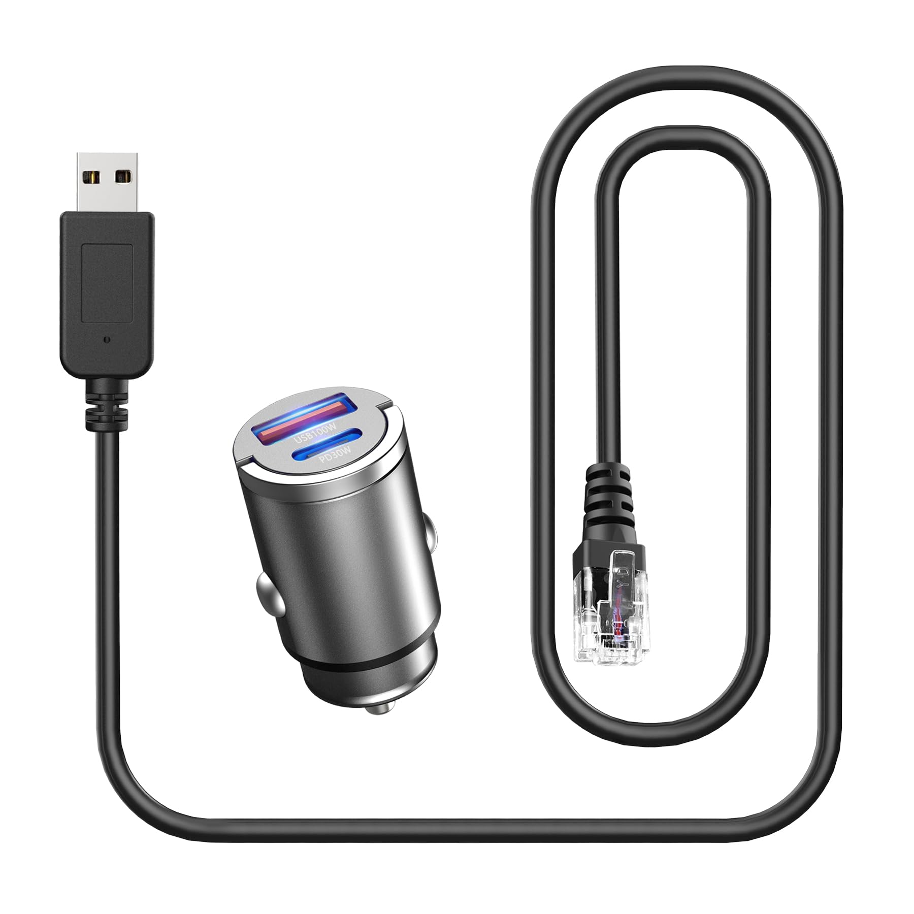 Radar Detector Cable, USB to RJ11 Plug Radar Detectors Charging Kit,for Escort Passport 7500 9500i Max360 Uniden R4 DFR8 Beltronics Cobra DualPro 360 Radenso XP etc Radar Detector(RJ11-3.3FT)