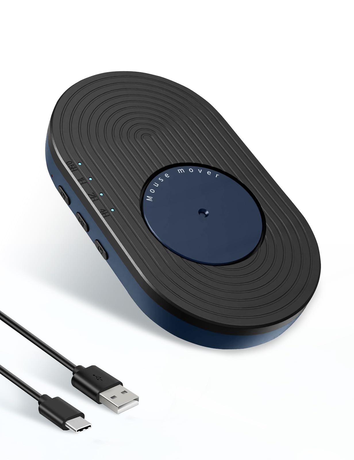 BonGuMouse Jiggler, Undetectable Mouse Mover with 0.5H/1H/2H/4H Timing Adjustments, Mouse Moves Randomly Automatically Keeps PC Active, for Wireless & Wired Computer Mice