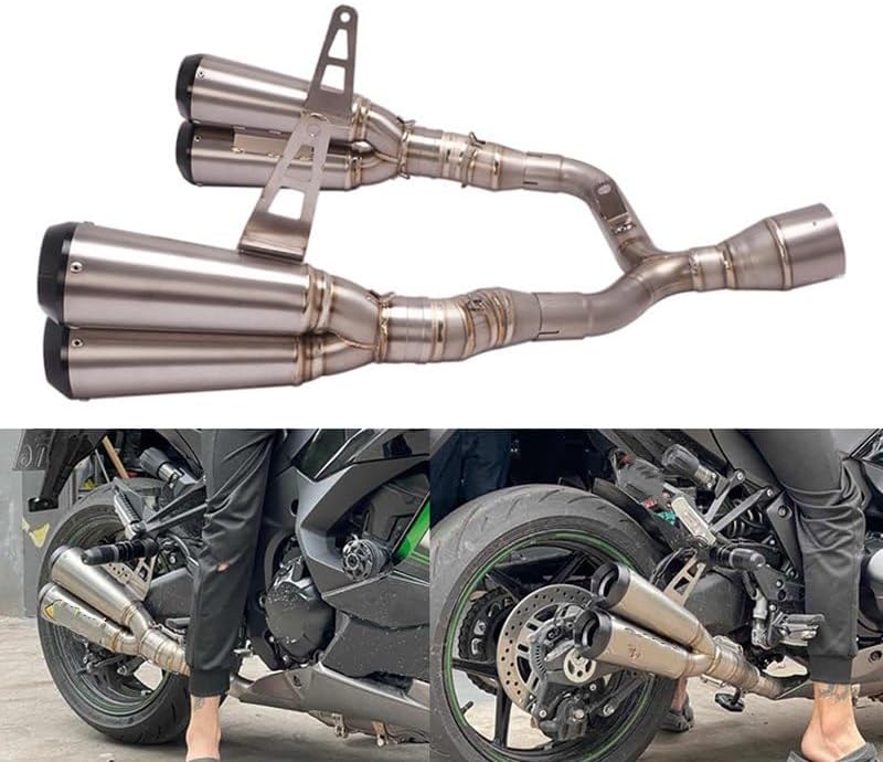 マフラーエキゾーストパイプ チタン合金カワサキ Z1000SX 忍者 1000SX