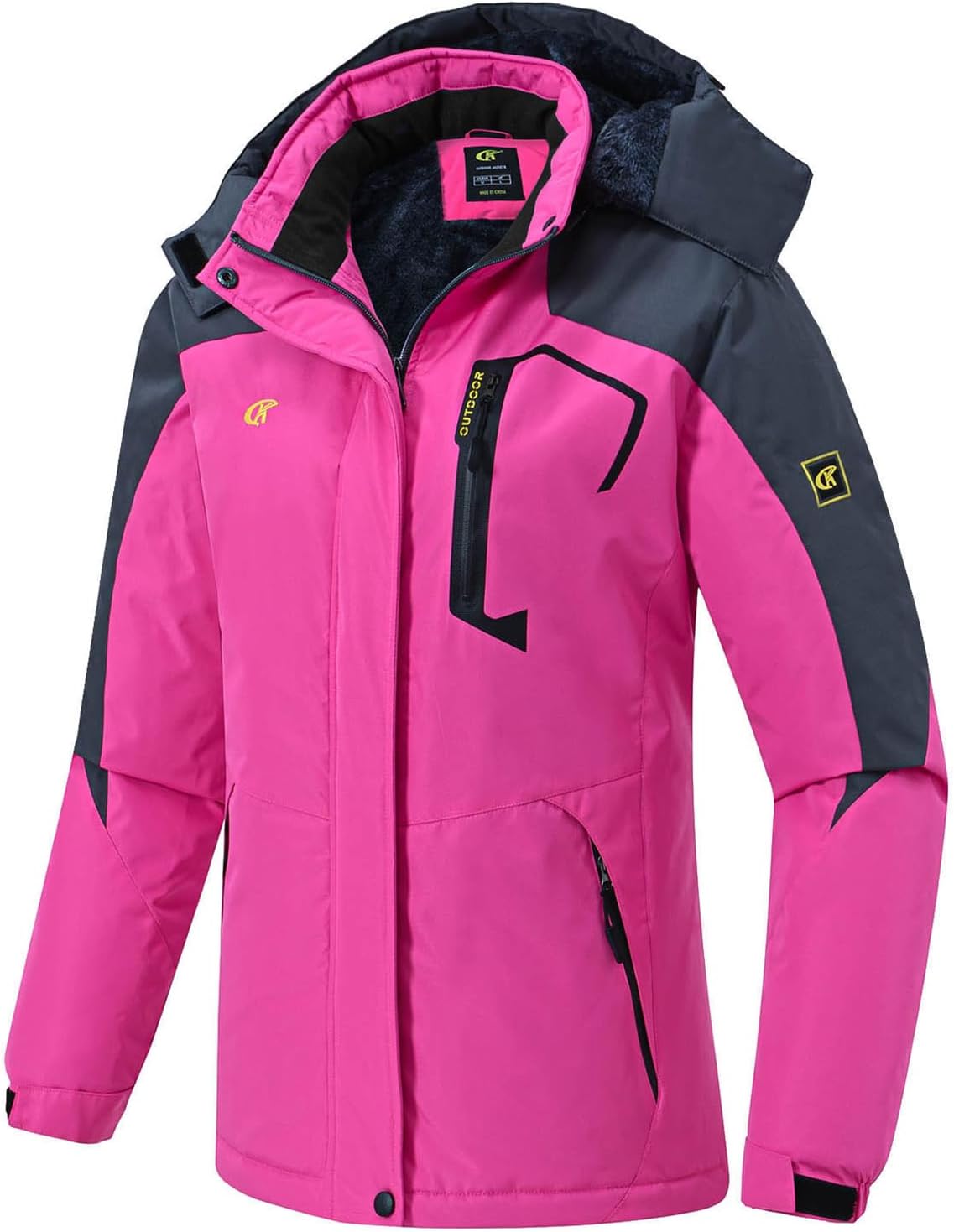 Pdbokew Women's Skiing Snowboarding Jackets Fleece Hood Mountain Snow Coat - Image 2
