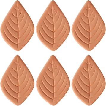 6pcs Sugar Saver and Softener Disc Leaf Terracotta Sugar Keeper Reusable for Moist Fresh Food Storage Containers Kitchen Gadgets