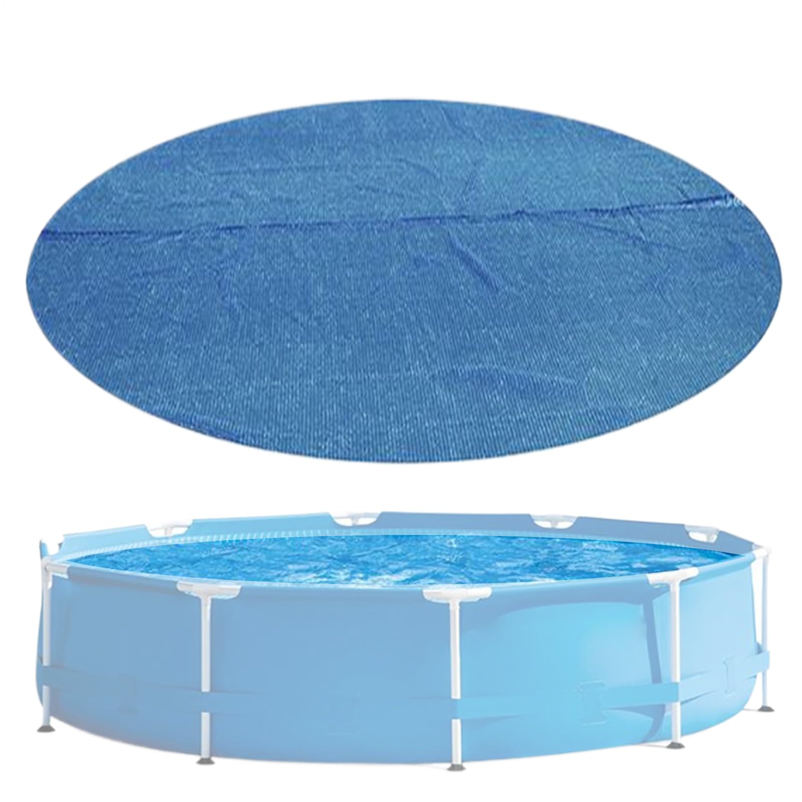 Niesel Round Solar Swimming Pool Heater, Paddling Pools Heaters For Aboves Ground Pools, Solar Blanket Tarpaulin, Solar Pool Cover, Thermal Blanket For Pollution Reduction & Insulation Function