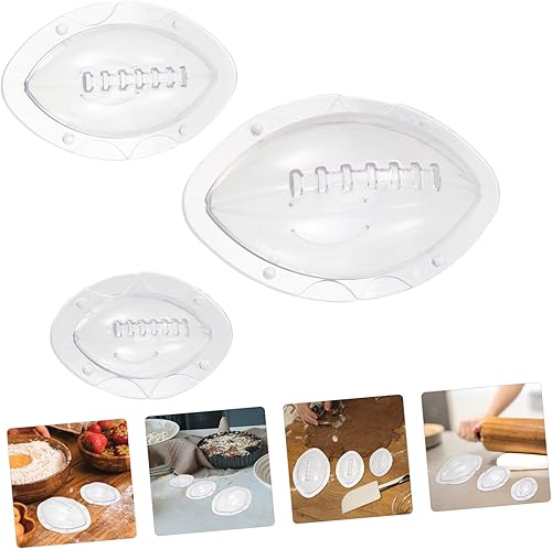 Miniatura 8 de FUOYLOO 3Pcs Cupcake Molds Party Supplies Rugby Theme Chocolate Candy Molds Rugby Silicone Creative Cake Silicone Molds For Sports Balls Soccer Abs