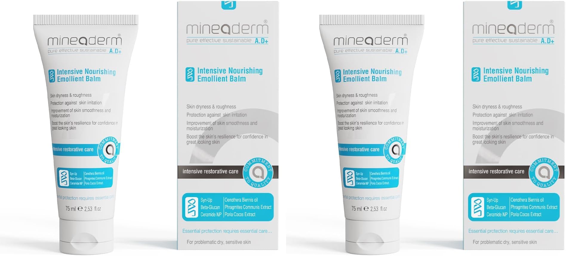 Mineaderm Intensive Nourishing Emollient Balm 75 ml (2 paketi)