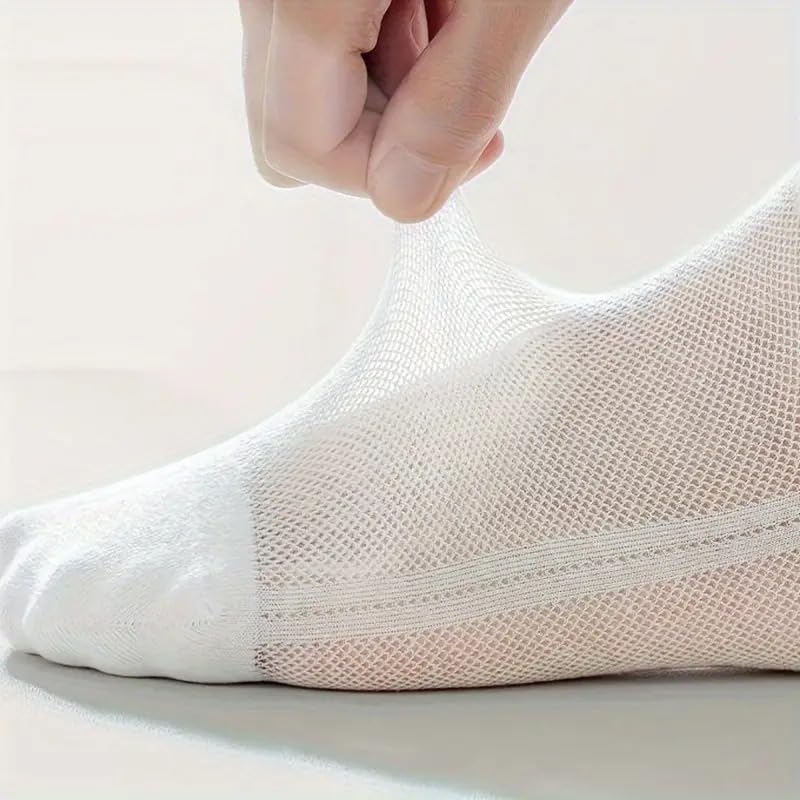 Image of Sockscarving Feel The Comfort 6 Pair Pure Cotton Premium No Show Ankle Socks, Pack of 6, Mesh Breathable Cotton, Assorted Pastel For Women Stretchable Free Size Anti Odur Sweat Free