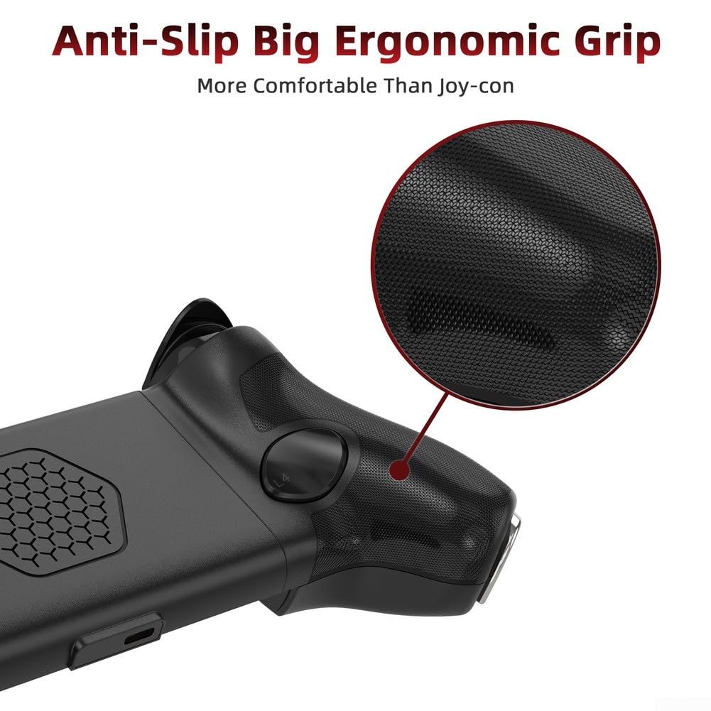 Controller di gioco mobile wireless per interruttore 2 e 1 con effetto Hall Joystick doppia vibrazione sei giroscopio antiscivolo grip nero gamepad per pc gioco remoto batteria a lunga durata pulsanti