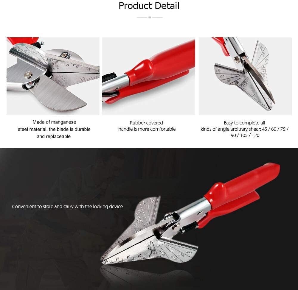 Adjustable Moulding Mitre Shear Cutter Multi Angle Trim Scissors