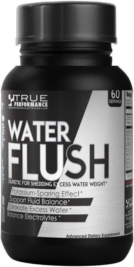 Water Flush, Safe and Natural Diuretic, 60 Count
