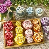 3 Piezas con Forma de Flor y Rosas,perfecto para hacer velas...