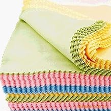 100pcs Microfiber Glasses Cleaning Cloth Lens Cleaning Cloths for Sunglasses Phone Screens Cameras 5x5 Inch Wahsable & Reusable Soft Scratch-Free Eyeglasses