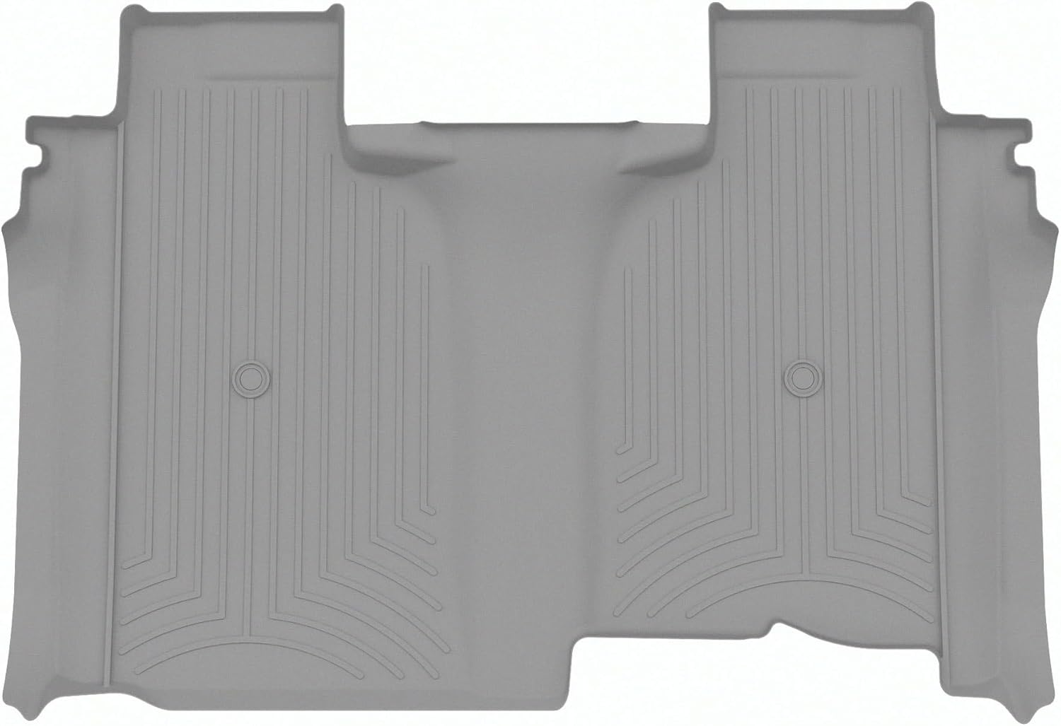 WeatherTech Custom Fit FloorLiners for Chevrolet Silverado 1500, Silverado 2500HD/3500HD, Silverado 1500 LTD - 2nd Row (4414364), Black
