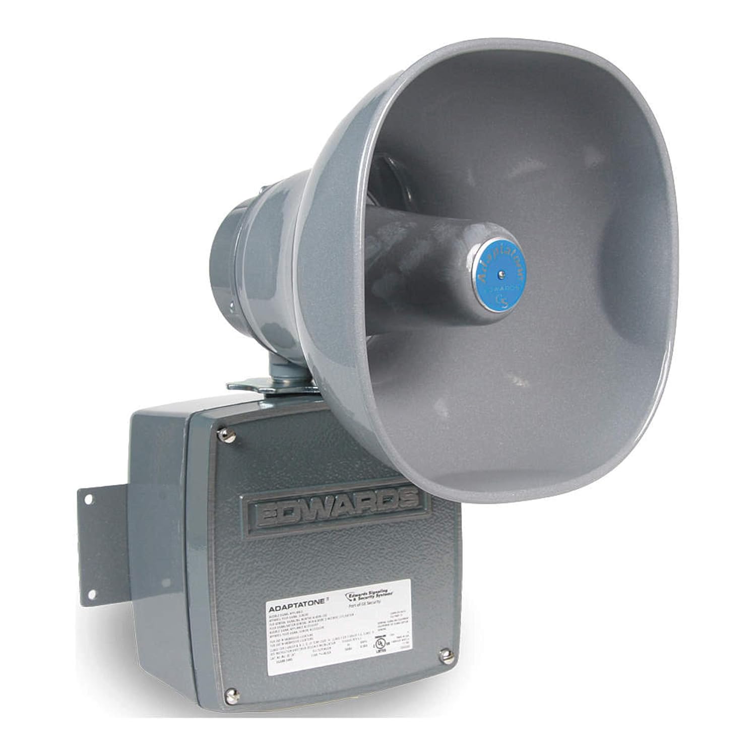 Edwards Signaling 5531M-24N5 Electronic Audible Multi-Tone Selectable Signal, 120/110 db, Heavy Duty, Four Input/Output, 120V AC, Gray