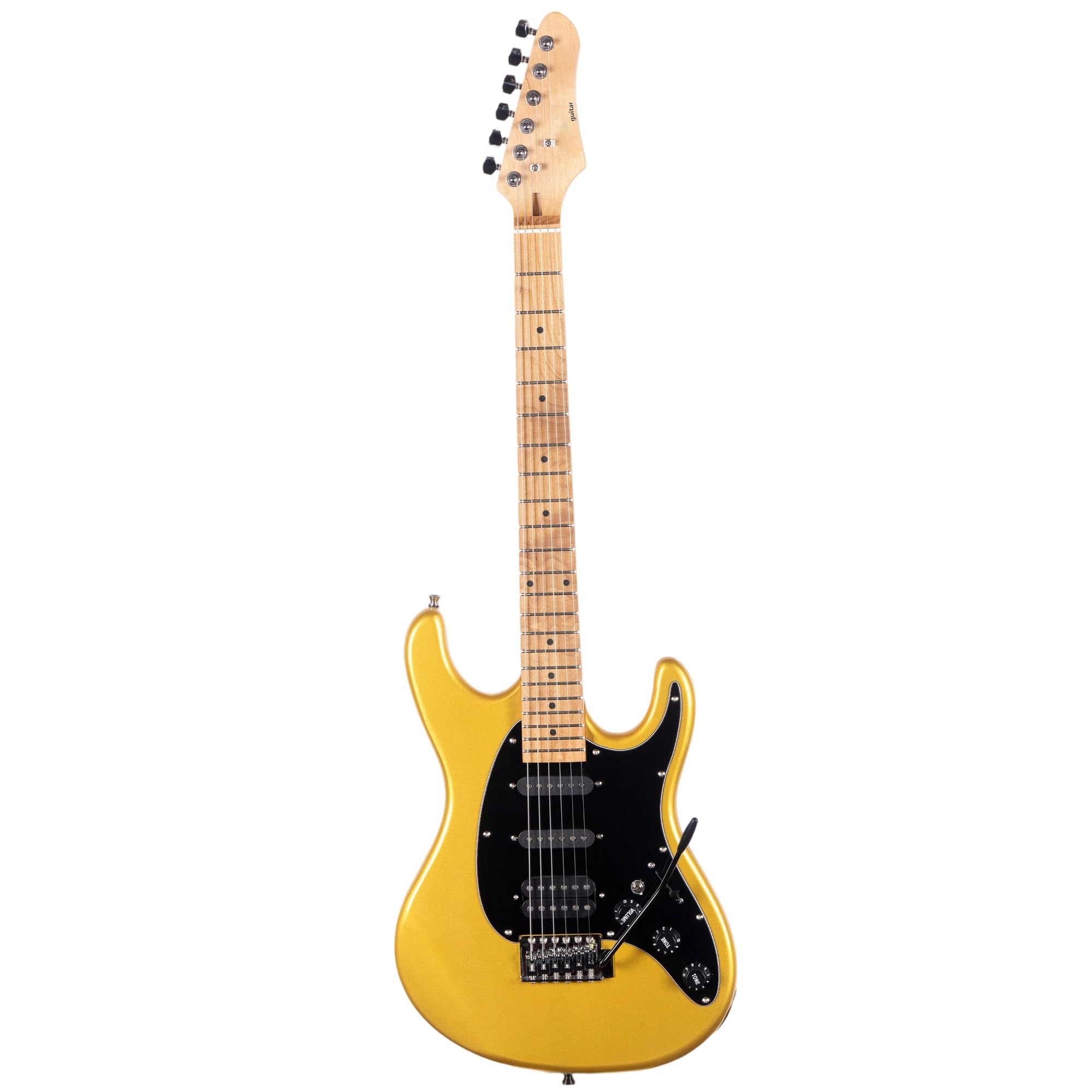Standard Gitara Elektryczna Jazzowa Gitara Elektryczna Klonowa Podstrunnica 22 Progi Humbucker Pickup Profesjonalna Wydajność(Type 1 Gold)