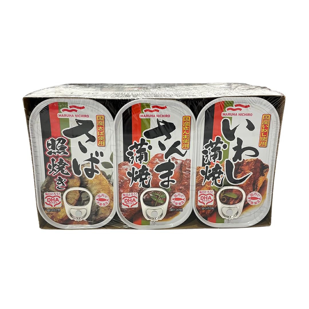 Amazon | マルハニチロ 焼き物缶詰バラエティ 12缶セット（さば照焼