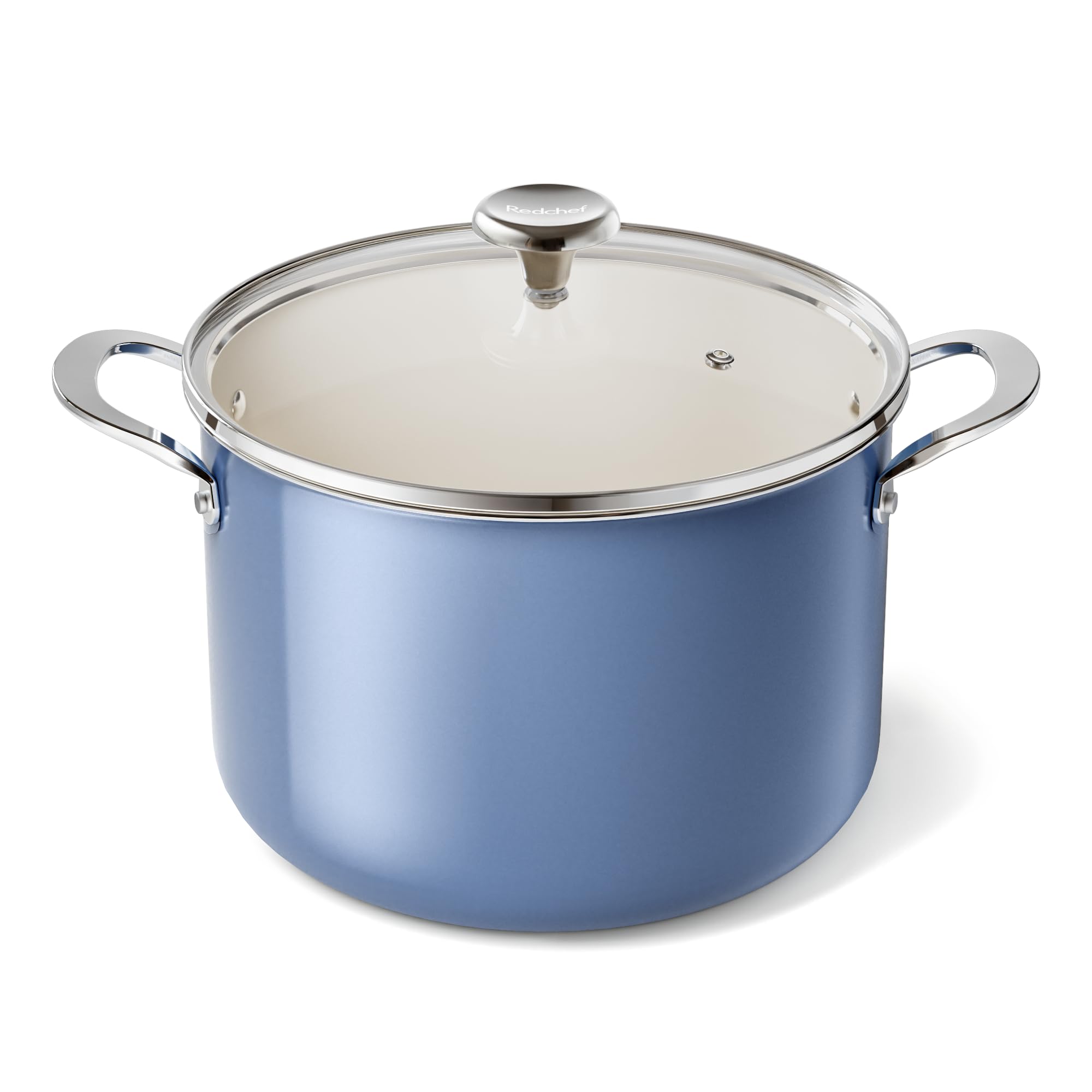 Redchef 8 QT Non Stick Stock Pot with Lid, Ceramic Pasta Pot, All Stoves