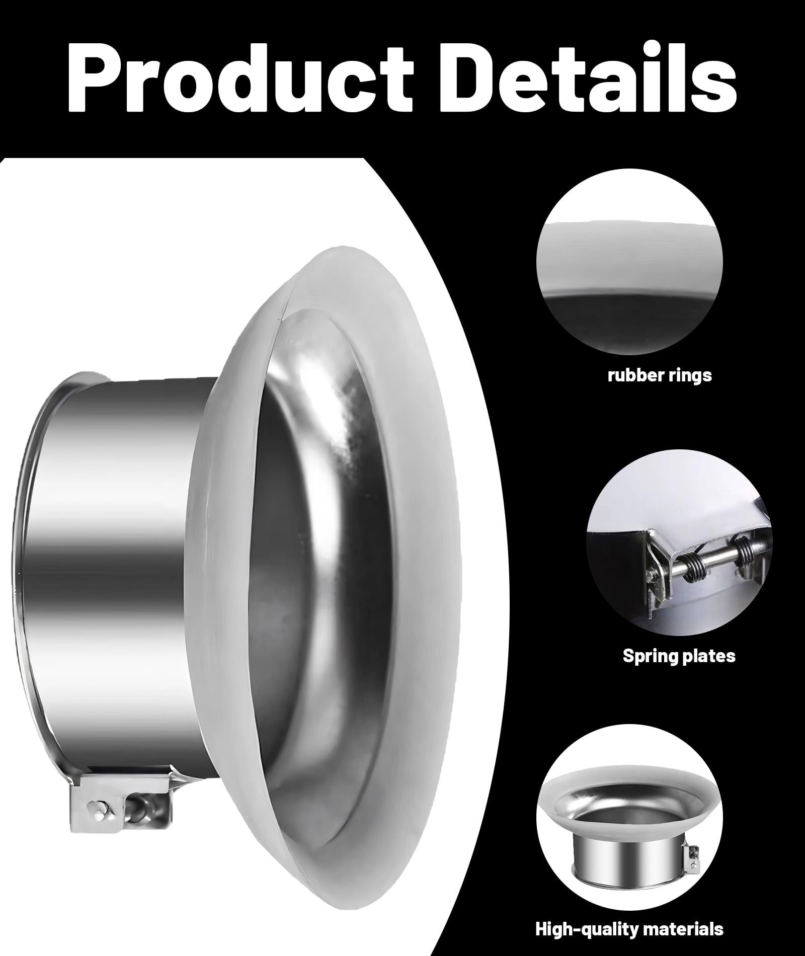 Squatting Pan Toilet Cover, Toilet Cover,Large Size Odor Stopper for Bathroom, Universal Fit for Squat Toilets, Easy Installation, 11cm x 7cm x 5cm, Silver, Clean Enthusiasts of Time 1
