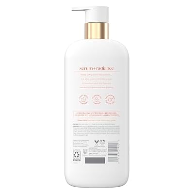 Dove Exfoliating Body Wash Glow Recharge Energizes & illuminates skin 3% brightening serum with vitamin C 18.5 oz