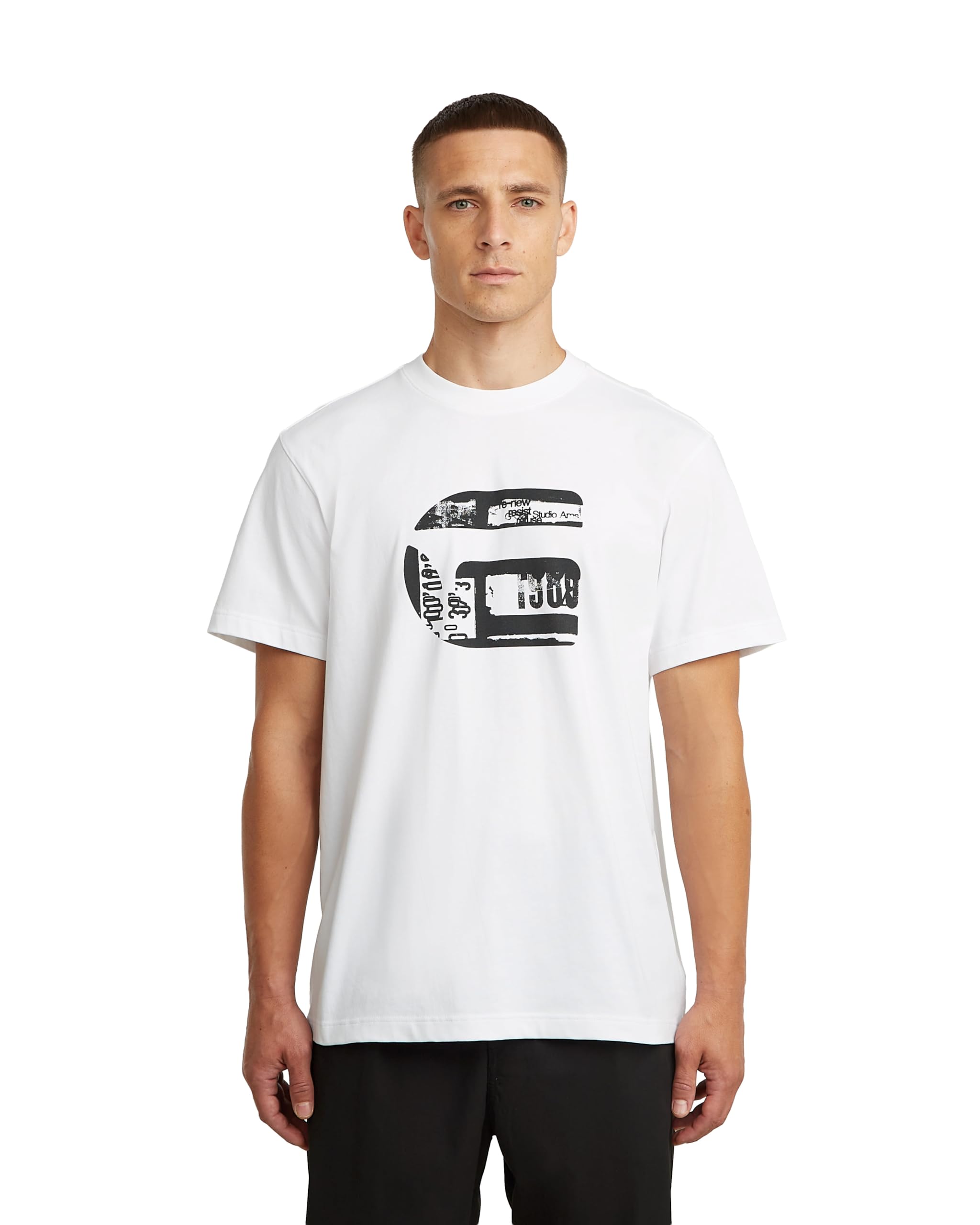 G-STAR Men's G icon gr r t, Size: S, Color White