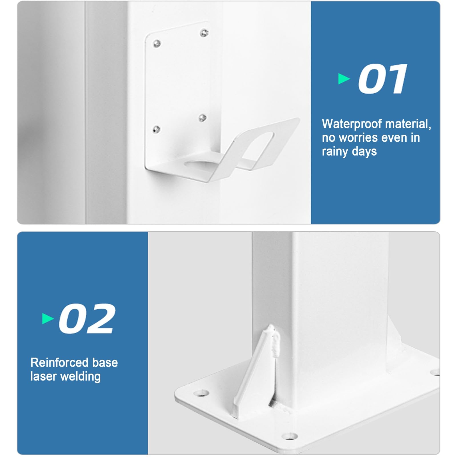Genérico Estación de Carga para vehículos eléctricos con Pedestal Duradero - Cargador de Pared para vehículos eléctricos, Soporte para Cable de 130 cm para vehículos de Nueva energía, Uso en Exterior