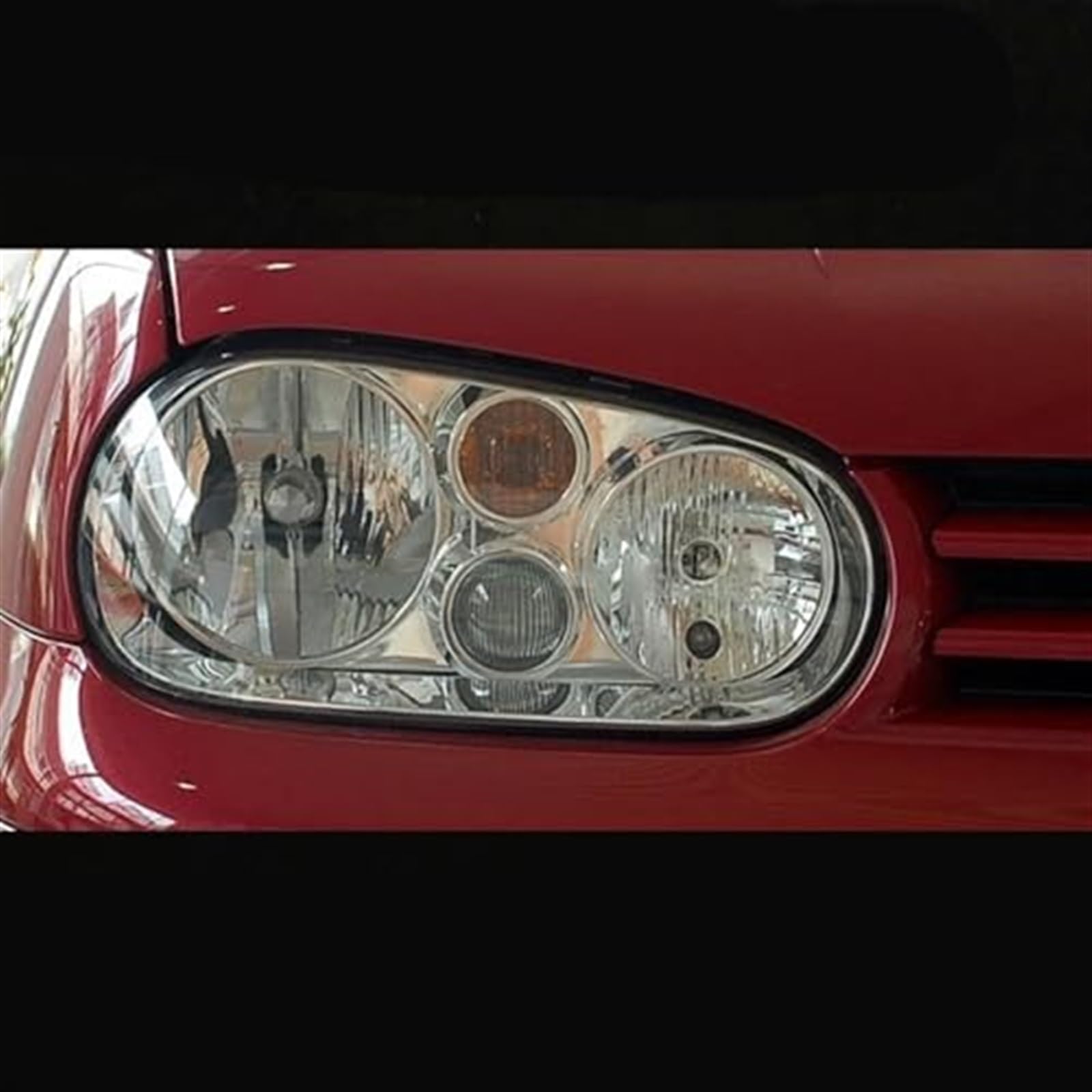 Klosz reflektora samochodowego, do Volkswagena, do VW, do Golfa, 4 2003-2008 Przezroczysta osłona Osłona reflektora Klosz soczewki Szkło reflektora Przezroczysty klosz reflektora(BLACK Left and