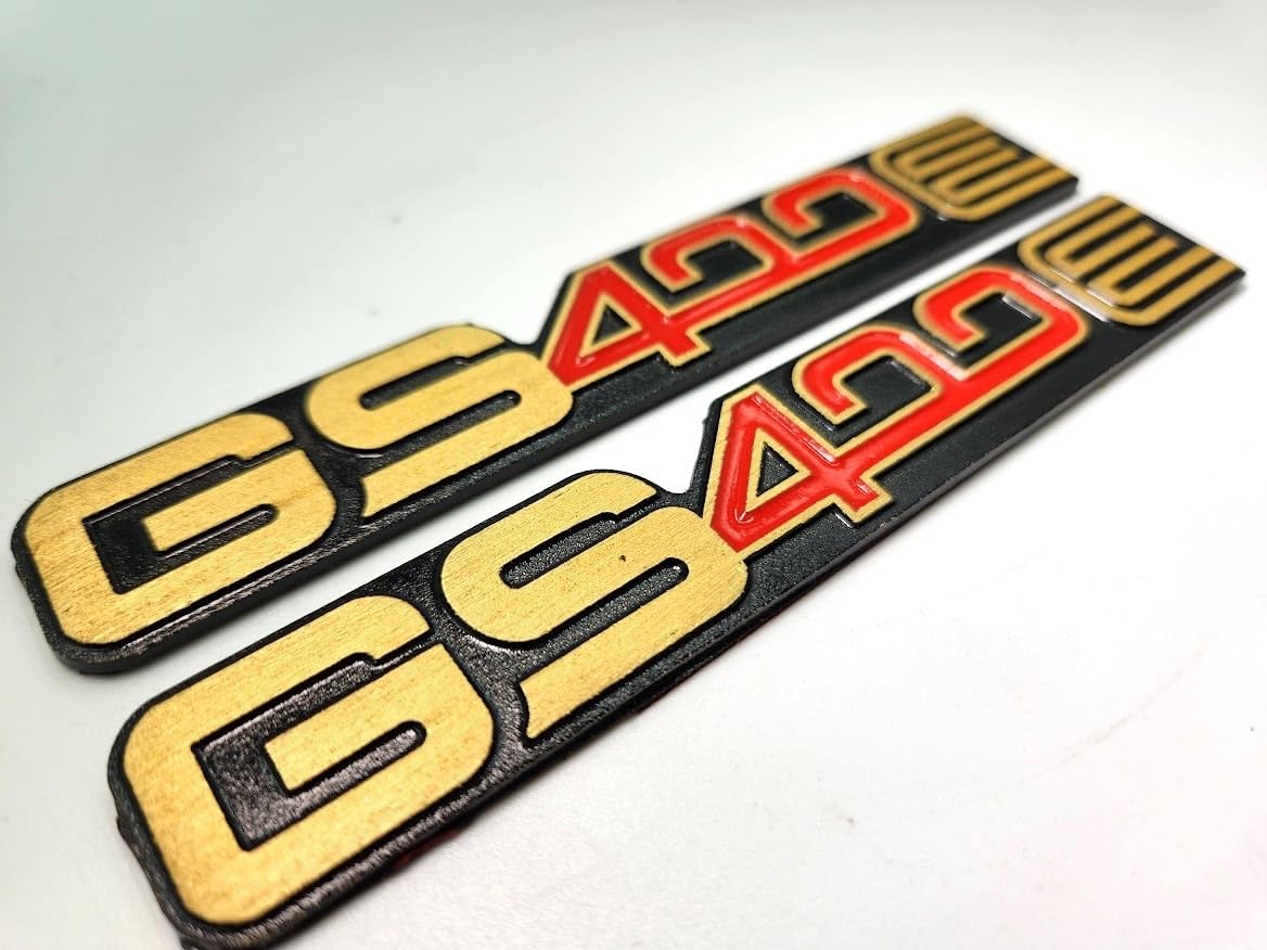 Amazon.co.jp: GS400E サイドカバーエンブレム 2枚セット SUZUKI 検 