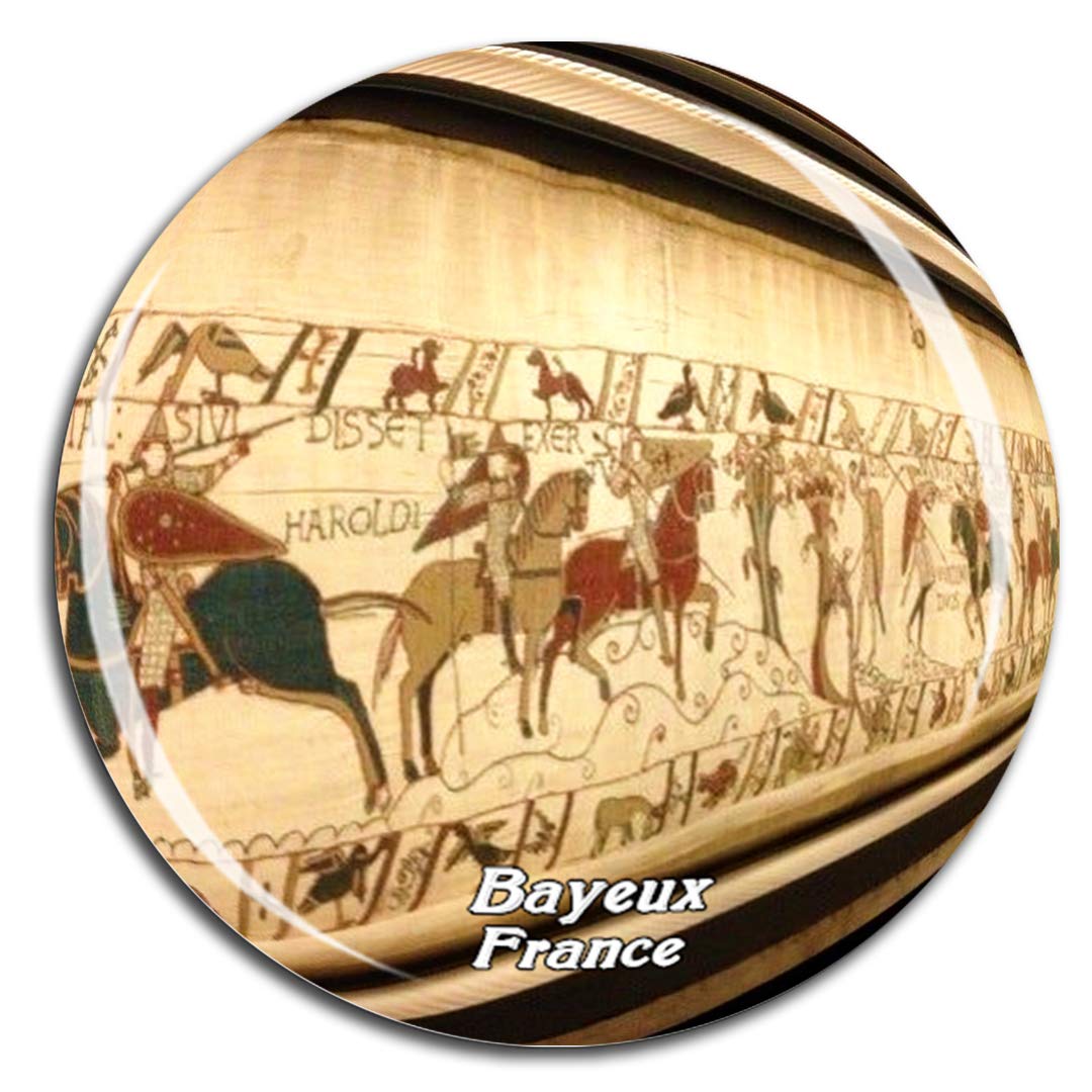 Weekino France Museum of the Bayeux Tapestry Fridge Magnet 3D Crystal Glass Tourist City Travel Souvenir Collection Gift Strong Refrigerator Sticker