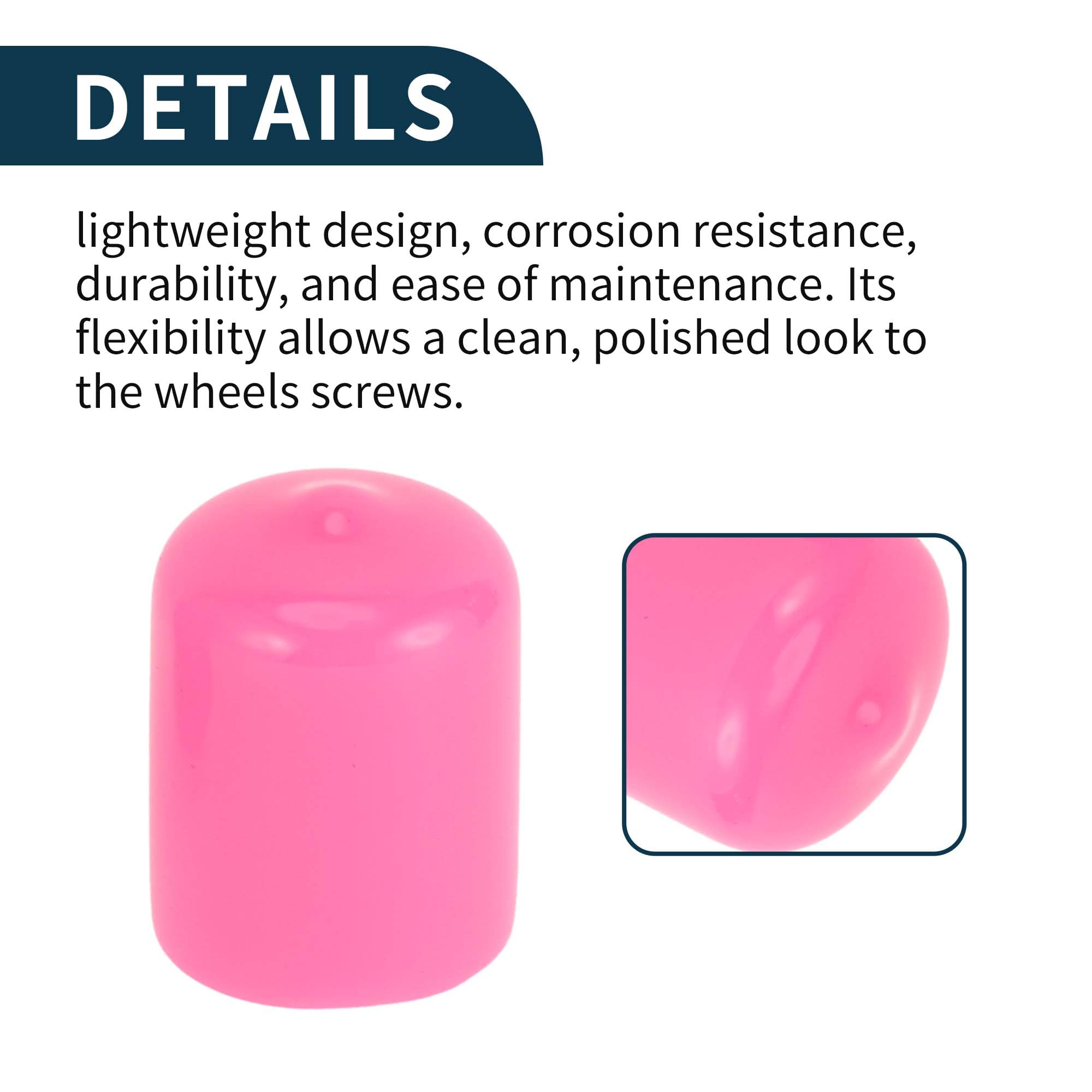 20 Caches-écrous De Roue En PVC Rouge - Diamètre Intérieur 21 Mm, Hauteur 25 Mm - Protection Contre Poussière Et Corrosion - Pour Jantes De Voiture, Style Et Durabilité