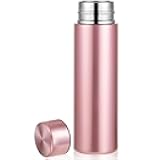 Irenare 5oz Mini Water Bottle Mini Insulated Stainless Steel Bottle Purse Water Bottle Cute Leak Proof Flask Keeps Drink Cold and Hot for Purse Women(Pink,1 Piece)