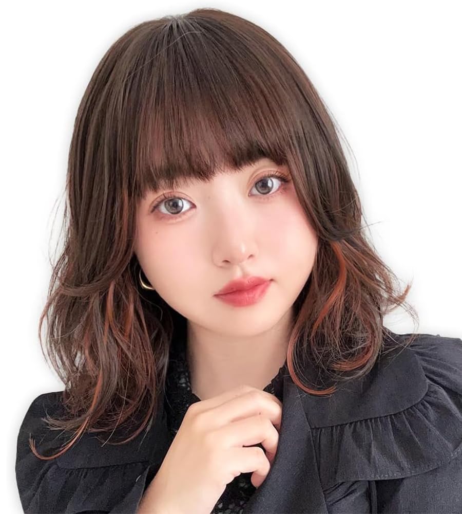 Amazon.co.jp: [ブライトララ] ウィッグ レディース ボブ ミディアム