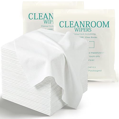 100 Pcs Cleanroom Cloth Wipes Microfiber Lint Free Cloth Disposable