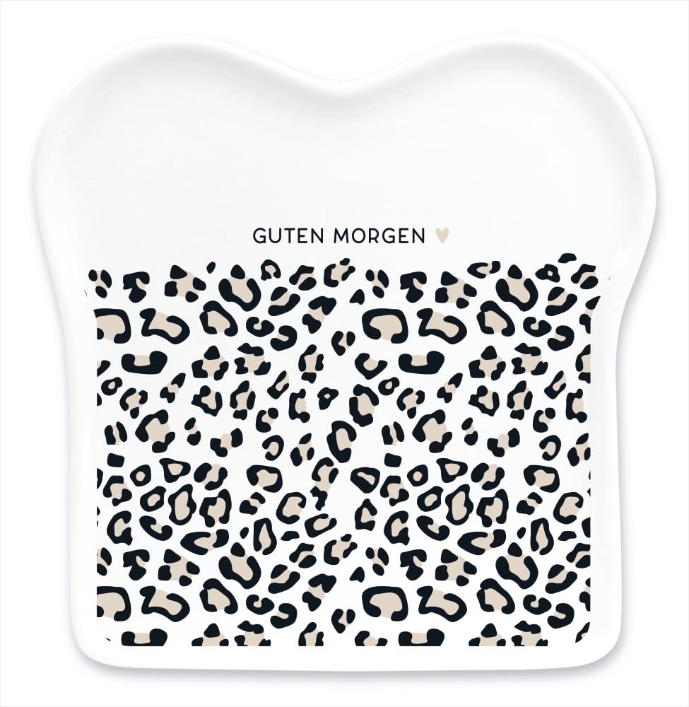 Grafik-Werkstatt Workshop Toast Plate with Saying Porcelain Guten Morgen