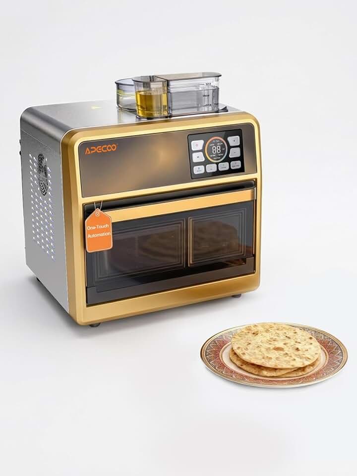 Fully Roti Maker, Automatic Chapati Maker,Roti & ChapatiMaker, With 3 Temperature Settings, ElectricMachine forChapati/Paratha/Tortilla/Thin Pancakes/Crepes