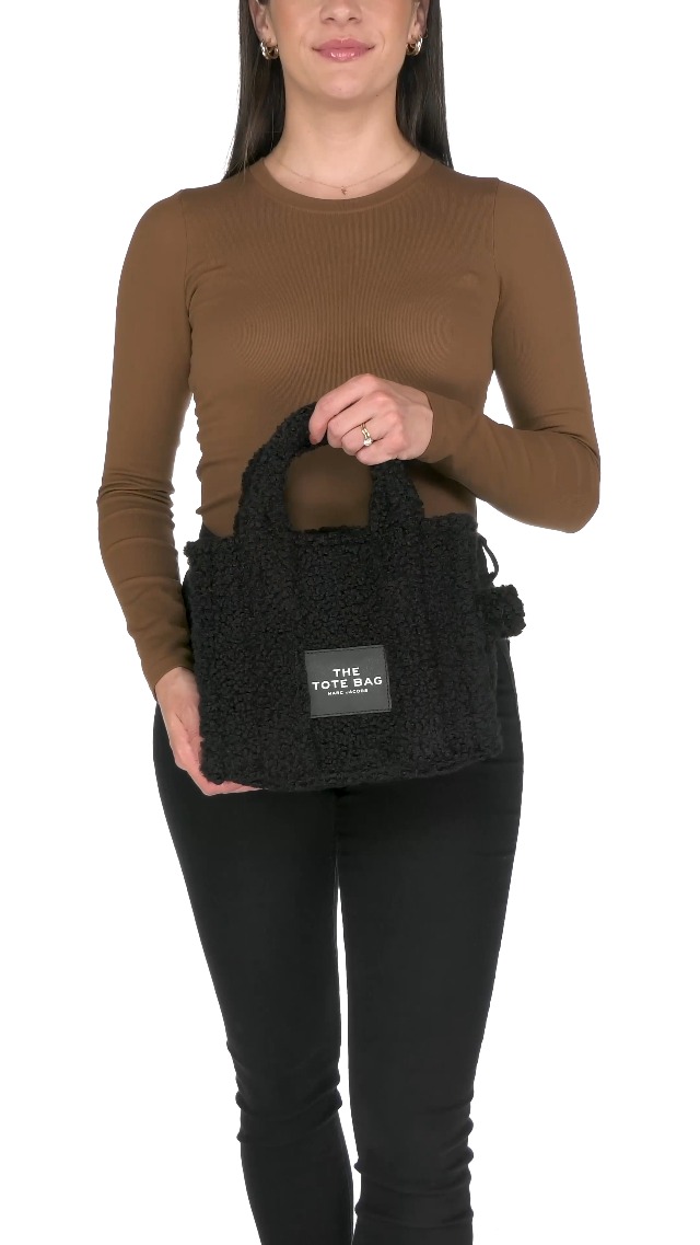 Amazon.com: Marc Jacobs Women's The Teddy Small Tote, Black, One