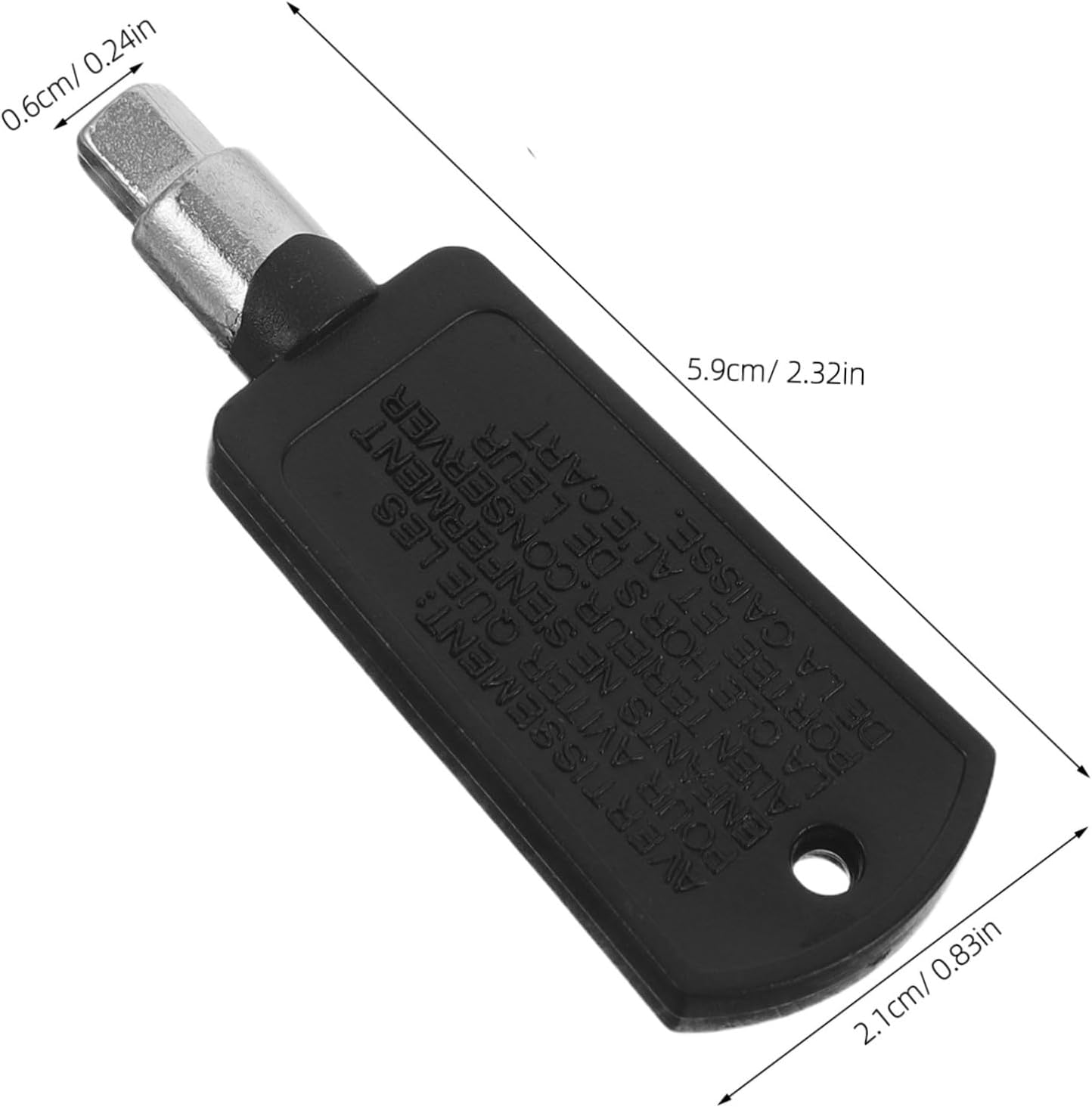 VALICLUD Freezer Door Key Replacement Quick Installation 2pcs with Black Plastic Handle, Metal and Plastic Material and Wear Resistance for Refrigerator Freezer Door Lock for Dormitories