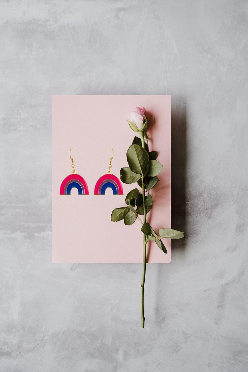 Bisexual Pride Rainbow Shape Dangle Earrings Gay and Lesbian LGBT Pride Gifts Rainbow Jewelry - Image 9