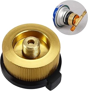 BESPORTBLE Adapter Transfer Gas Bottle Adapter Outdoor Nozzles Connection for Hiking Camping Travel Stove 1 Pc