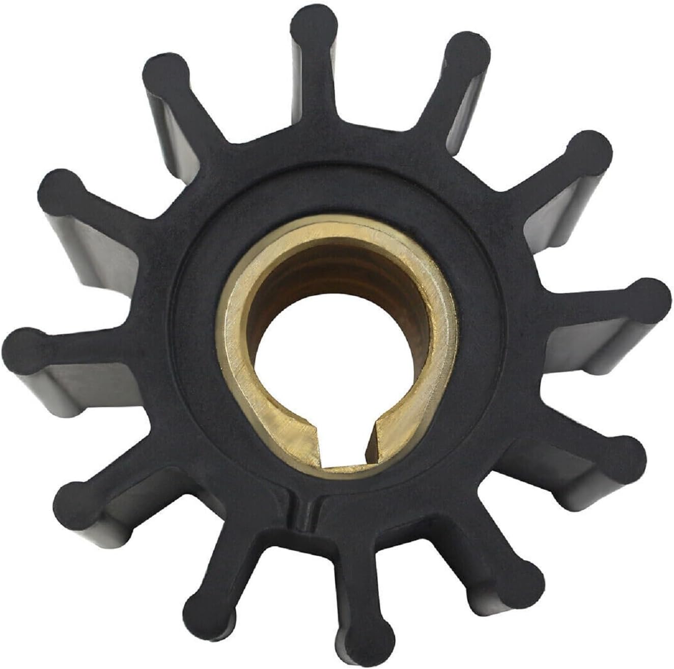 Inboard Water Pump Impeller 09-801B Replacement for Johnson F5B Jabsco 4568-0001-P Volvo Penta 875575-3 831182 835182 875573 21951350 Yanmar 145410-46050 124310-46090