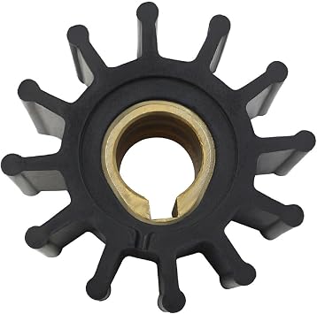 MARKGOO Inboard Water Pump Impeller 09-801B Replacement for Johnson F5B Jabsco 4568-0001-P Volvo Penta 875575-3 831182 835182 875573 21951350 Yanmar 145410-46050 124310-46090