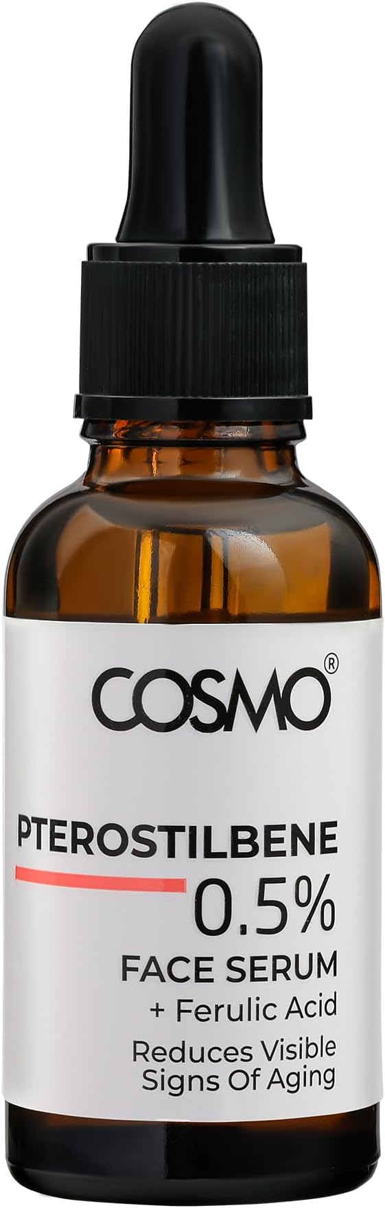 CD COSMO DESIGNS 0.5% Pterostilbene + Ferulic Acid Face Serum Antioxidant Support & Dullness (30ml, Pterostilbene) All skin types