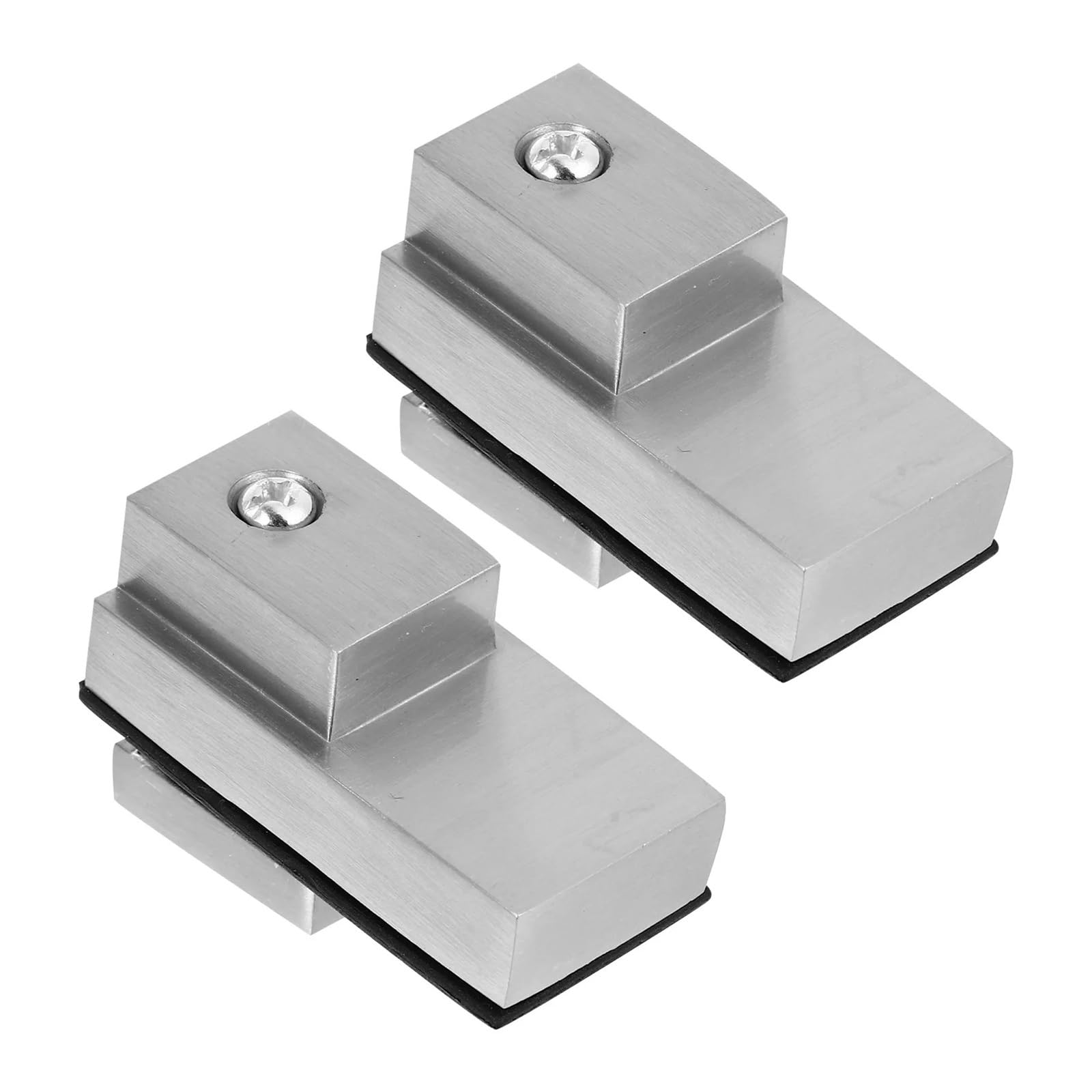 2Pcs Zinc Alloy Mirror Clip Adjustable Glass Mount Clamp Wall Mirror Bracket Strong Glass Fixing Holder for Mirrors