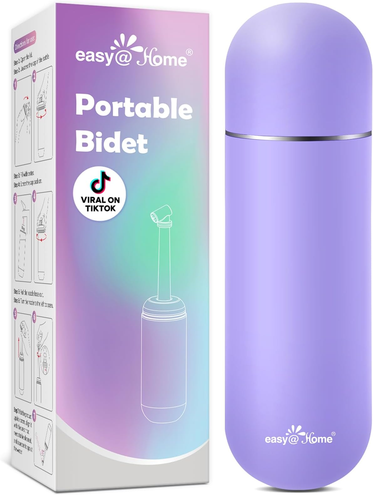 easy@Home Portable Bidet for Travel - Peri Bottle for Postpartum Care