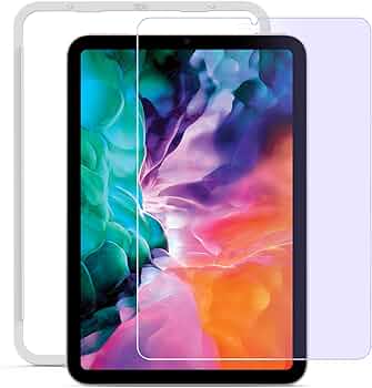 iPad mini 7 バッテリー容量100% ブルー カバー、フィルム付 Amazon.co