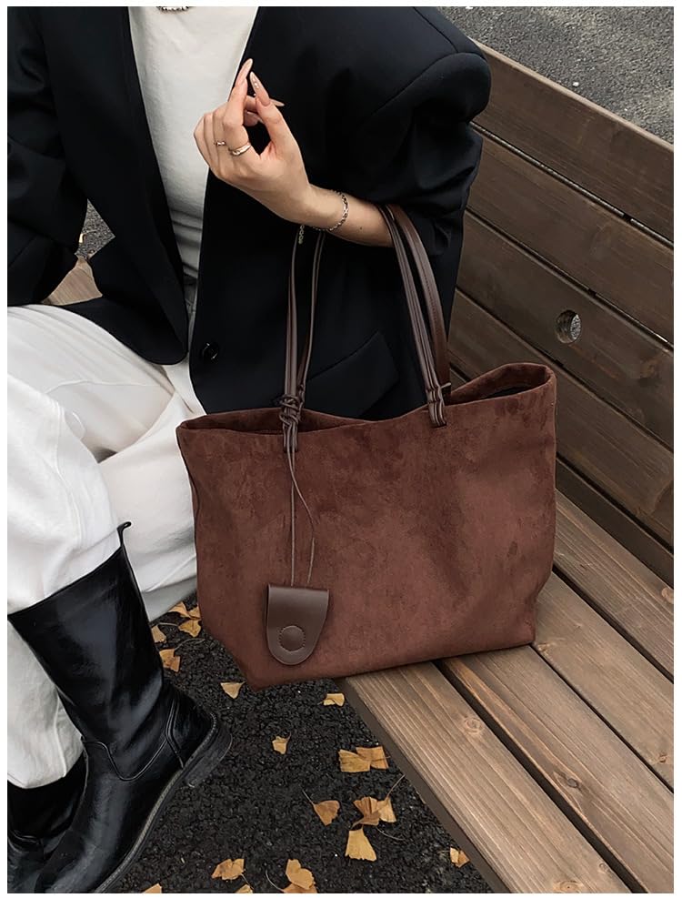 Suede Slouchy Women's Tote Top Handle Handbag Ladies Travel Crossbody Purse Shoulder Bags Large Work Tote 20253
