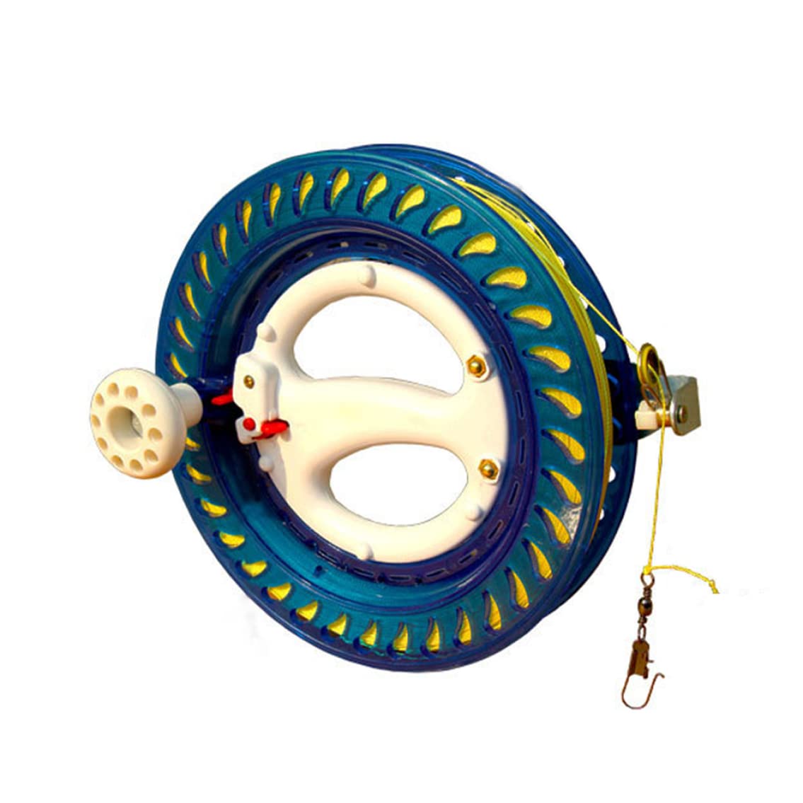 Hilo para Cometas, enrollador, Carrete, Rueda de Agarre con Bloqueo de Cuerda voladora, Accesorios para Cometas al Aire Libre, Recuerdo de Fiesta